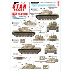 Star Decals 72-A1058,Israeli AFVs SET 3. M48A2 Patton 'Magach' and AMX-13/75., SCALE 1/72