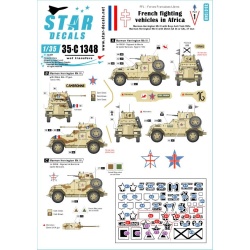 Star Decals, 35-C1348 DECAL FOR French Fighting Vehicles in Africa NO 1. FFL - Forces Francaises Libres. SCALE 1/35