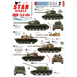 Star Decals, 72-A1104 Tanks & AFVs in Cuba NO 2. Tanks & AFVs in Cuba NO 2., 1/72