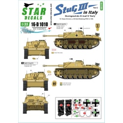 Star Decals 16-D1010, StuG III in Italy SET 2. Sturmgeschutz III Ausf G 'Early' 1:16