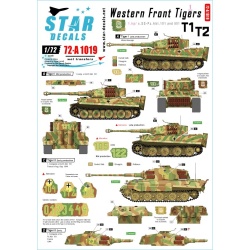 Star Decals 72-A1019, DECAL FOR 1. Kompanie s.SS-Pz.Abt 101/501, Tiger I and Tiger II., 1/72