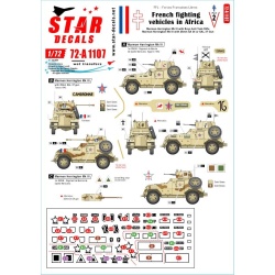 Star Decals 72-A1107, DECAL FOR French Fighting Vehicles in Africa SET 2, 1/72