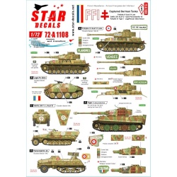 Star Decals 72-A1108, DECAL FOR FFI SET 1. Captured German tanks., 1/72
