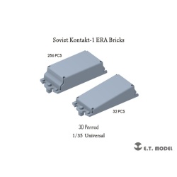 P35-203, Soviet Kontakt-1 ERA Bricks（288 PCS.) (3D Printed), ETMODEL, 1/35