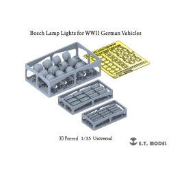 P35-208, Bosch Lamp Lights for WWII German Vehicles (3D Printed) , ETMODEL, 1/35