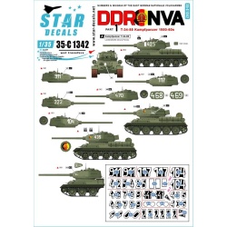 Star Decal 35-C1342, DDR - NVA NO1. Numbers & insignia of the East German ,1/35