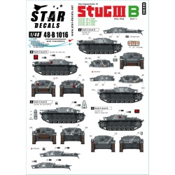 Star Decal 48-B1016, StuG III B 1941-42 SET 1. Eastern front, Balkans, SCALE 1/48