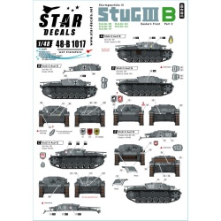 Star Decal 48-B1017, StuG III B 1941-42 SET 2. Eastern front, SCALE 1/48