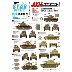 Star Decal 35-C1325,Axis Tank Mix NO7. Czechoslovak and Slovak tanks in WW2, 1/35