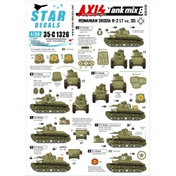 Star Decal 35-C1326, Axis Tank Mix NO 8. Romanian Skoda R-2 LT vz. 35., 1/35