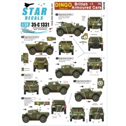 Star Decal 35-C1331,British Armoured Cars NO 3. Dingo Scout Car. From BEF to,1/35