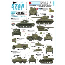 Star Decal 35-C1337, Tanks & AFVs in Cuba NO 1. M4A3E8 Sherman, A34 Comet, 1/35