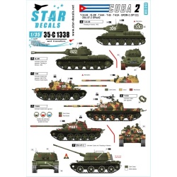 Star Decal 35-C1338, Tanks & AFVs in Cuba NO2. T-34-85, IS-2M, T-54A, T-55, 1/35