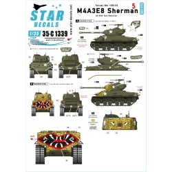 Star Decal 35-C1339, Korean War- M4A3E8 Sherman NO 5. 89th Tk Bn Easy Eigh, 1/35
