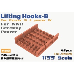 HH-35001 Lifting Hooks-B For Panzer III & Panzer IV For WWII Germany Panzer , 1/35 Heavy Hobby