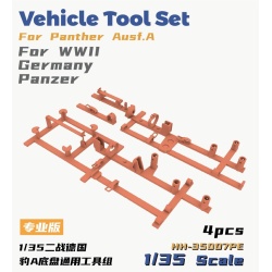 HH-35007PE Vehicle Tool Set For Panther Ausf.A For WWII Germany Panzer PE