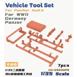 HH-35009PE Vehicle Tool Set For Panther Ausf.G For WWII Germany Panzer PE