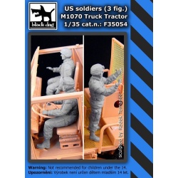 F35054, Us soldiers for M 1070 Truck tractor (3 FIGURES) , BLACK DOG, 1:35