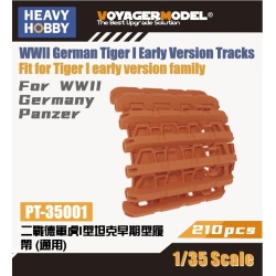 HEAVY HOBBY PT-35001, WWII German Tiger I Early Version Tracks, 3D printed, 1/35