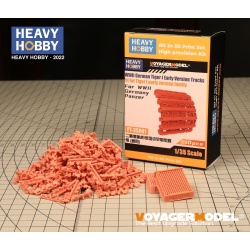 HEAVY HOBBY PT-35001, WWII German Tiger I Early Version Tracks, 3D printed, 1/35