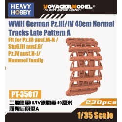 HEAVY HOBBY PT-35017, Pz.III/IV 40cm Normal Tracks Late Pat.A, 3D printed , 1/35