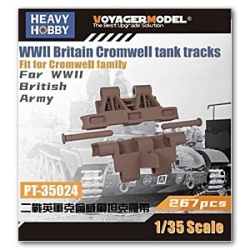 HEAVY HOBBY PT-35024, WWII Britain Cromwell Tank Tracks , 3D printed , 1/35
