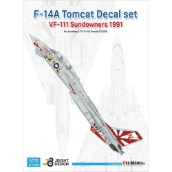 DEF.MODEL, JD72002, F-14A VF-111 Sundowners 1991 decal set  JEIGHT design, 1:72