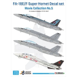 DEF.MODEL, JD72006, F/A-18E/F Super Hornet Decal set - Movie Collection No.5  JEIGHT design, 1:72