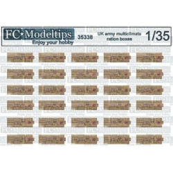 FC MODEL TREND 35338 , Modern english ration boxes Multiclimate, 1/35