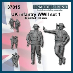 FC MODEL TREND 37015, UK soldiers WWII, 1/35 scale. 3d printed, 1/35