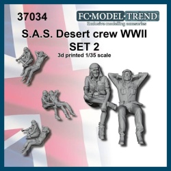 FC MODEL TREND 37033, SAS desert jeep crew, set 2, 3d printed, 1/35
