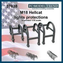 FC MODEL TREND 37038, M18 Hellcat, lights protectors, 3d printed, 1/35