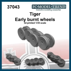 FC MODEL TREND 37043, Tiger burnt wheels, 3d printed, 1/35