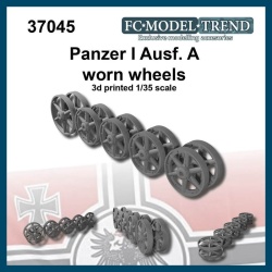 FC MODEL TREND 37045, Panzer I Ausf A worn wheels, 3d printed, 1/35