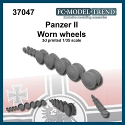 FC MODEL TREND 37047, Panzer II worn wheels, 3d printed, 1/35