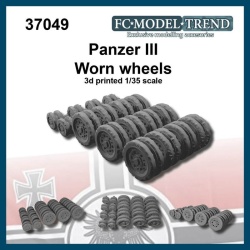 FC MODEL TREND 37049, Panzer III worn wheels, 3d printed, 1/35