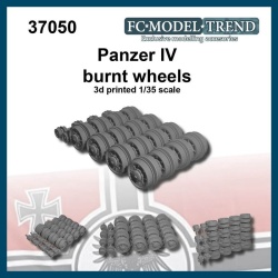 FC MODEL TREND 37050, Panzer IV burnt wheels, 3d printed, 1/35