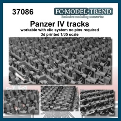 FC MODEL TREND 37086 Panzer III/IV, clic together workable tracks, 1/35