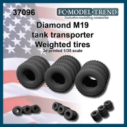 FC MODEL TREND 37096 Diamond M19, weighted tires 3d printed, 1/35