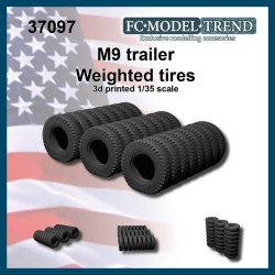 FC MODEL TREND 37097 M9 trailer, weighted tires 3d printed, 1/35