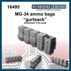 FC MODEL TREND 16495 Gurtsacks, ammo bags for MG-34 3d printed for ALL kits, 1/16 SCALE