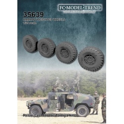 FC MODEL TREND 35639, HMWWV weighted wheels - Resin cast for Tamiya , SCALE 1/35