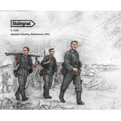 STALINGRAD MINIATURES,1:35, S-3169,  German Infantry, Barbarossa 1941