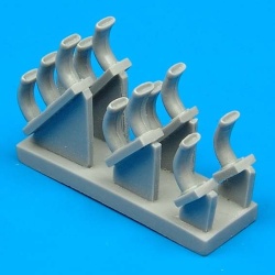 Quickboost 32 012, Fw 190D-9 exhausts (for TAMIYA) , Scale 1/32