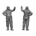 Legend Production LF4820, WW2 US Bomber Pilot&Crew on the ground (2 Fig.), 1:48