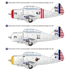 Wolfpack WP14814, Seversky P-35 'USAAC' - PLASTIC MODEL KIT, SCALE 1/48
