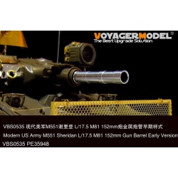 VBS0535, M551 Sheridan L/17.5 M81 152mm Gun Barrel EARLY Ver, VOYAGERMODEL 1/35