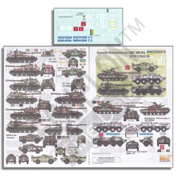 ECHELON FD D356215, SCALE 1/35 Decals for Ukrainian AFVs (Ukraine-Russia Crisis) Pt 6: BRDM-2, BRDM-2RKhb, 2S3, BTR-70, etc.