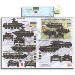 ECHELON FD D356232, SCALE 1/35 Decals for Ukrainian AFVs (Ukraine-Russia Crisis) Pt 10: BMD-1, BMD-2 & MT-LB