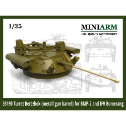 MINIARM, 1:35, B35190, Turret Berezhok (Metal Gun Barrel) for BMP-2 and IFV Bumerang